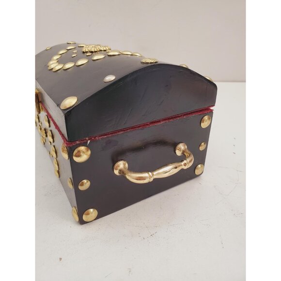 Wooden Keepsake Box, Wooden Chest, Wooden Box, Small Treasure Chest, Wooden - Picture 4 of 10